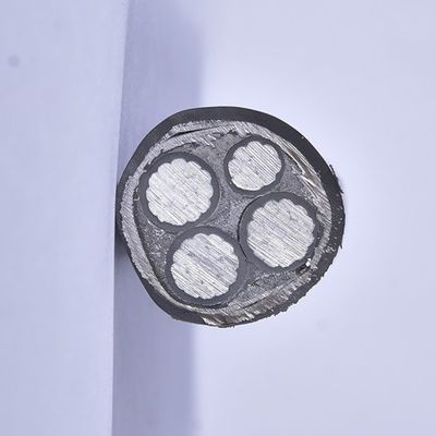 Rivestimento di PVC di alluminio del cavo armato del centro corazzato del cavo elettrico 4 da 0.6/1 chilovolt